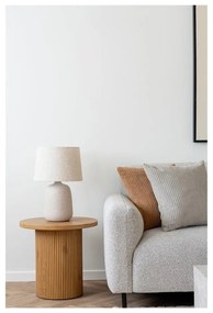 Veioză crem cu abajur textil (înălțime 47 cm) Croft – House Nordic