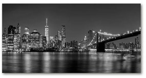 Tablou pe acril Manhattan pe timp de noapte
