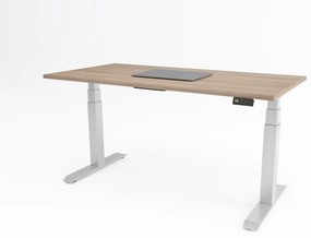 Birou reglabil pe inaltime TerrA9 Performance WHITE- 2 motoare marca Timotion + aplicatie bluetooth, CADRU ALB (Dimensiune blat: 120x60cm, Culoare