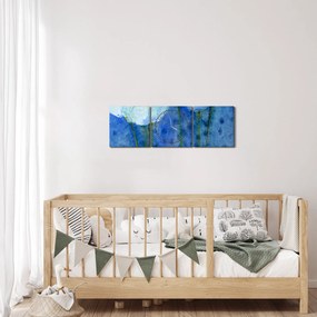 Tablou - Lalele albe (cu ceas) (90x30 cm)