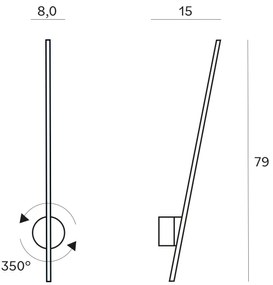 Aplică LED de exterior MAXLIGHT W0297 SPIDER LED/8,4W/230V IP44 auriu
