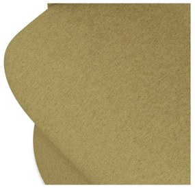 Scaun de sufragerie galben muștar tapițat Kalo – Makamii