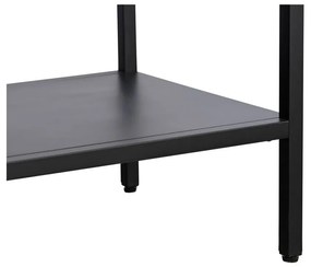 Vitrină neagră din metal 90x160 cm Carmel – Unique Furniture