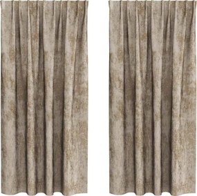 vidaXL Cortine din catifea 2 pcs Șampanie 175 x 140 cm Catifea