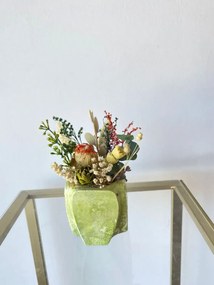 Ghiveci decorativ cu flori artificiale, homs seria A620,17x5.5x9 cm,30345