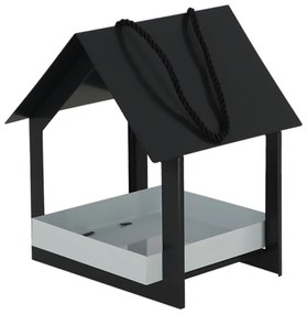Căsuță pentru păsări Esschert Design, gri antracit