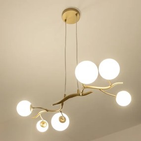 Lustră LED pe cablu Brilagi MISTEL 6xG9/3W/230V auriu/alb