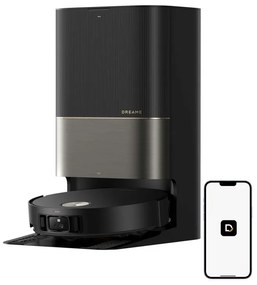 Aspirator robot Dreame X50 Ultra RLX85CE-6-BK, 20000 Pa, detectare AI a obstacolelor, navigare 360°, control vocal, sterilizare UV, negru/dorat