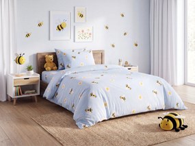 Lenjerie de pat din bumbac BEELUNE albastru deschis Dimensiune lenjerie de pat: 70 x 80 cm | 140 x 200 cm