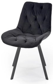 Scaun de bucaterie Ollie, negru