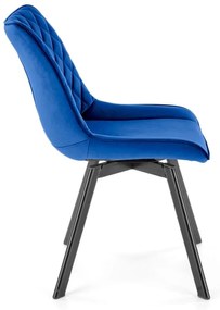 Scaun K520 velvet bleumarin