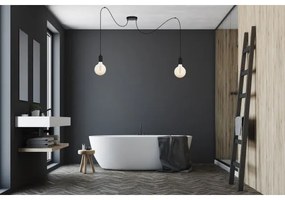 Lustră pe cablu MIROS 2xE27/60W/230V neagră