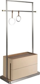 Suport pentru haine bara cu inele si sertare Coat Rack