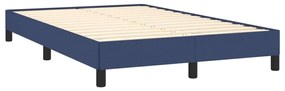 Cadru de pat, albastru, 120 x 200 cm, material textil Albastru, 25 cm, 120 x 200 cm