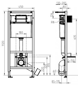 Rezervor incastrat si cadru, Villeroy&amp;Boch ViConnect Pro, 92099600