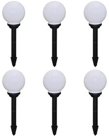 vidaXL Lămpi de exterior pentru alee LED 6 buc. 20 cm, cu țăruș de sol