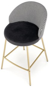 Scaun de bar Bertold, negru