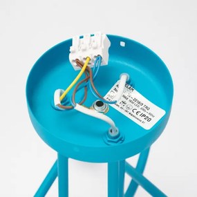 Lustră LED aplicată pentru copii OXFORD, 3xE27/15W/230V, albastră