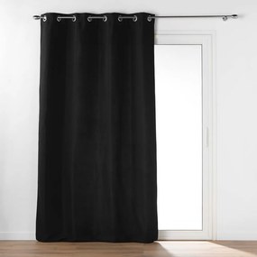 Draperie neagră termoizolantă din microfibră 135x260 cm Micropolar – douceur d'intérieur