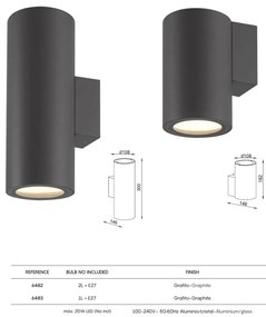 Aplica de perete iluminat exterior ambiental IP65 VOLCANO