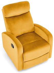 Fotoliu recliner Wonder mustariu H98 cm
