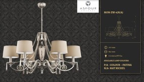 Candelabru 6 brate design clasic cristal Asfour Monza