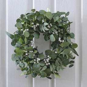 Coronita pentru usa EUCALYPTUS Ø50 cm verde