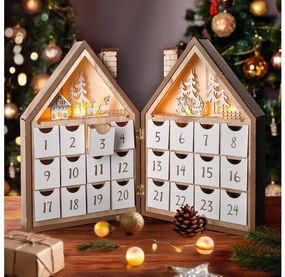 Decorațiune LED de Crăciun Brilagi LED/2xAAA calendar de Advent