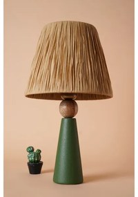 Lampă de masă 1xE27/40W/230V maro/verde
