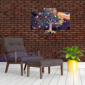 Tablou – Arbore violet plin de energie (90x60 cm)