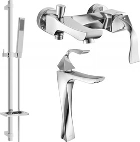 Mexen Estrella DQ02 set de baie, crom - 72313DQ02-00