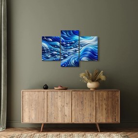Tablou – Pești în valuri (90x60 cm)