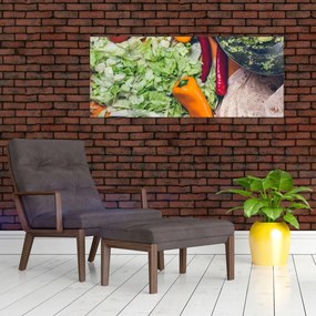 Tablou cu legume (120x50 cm)