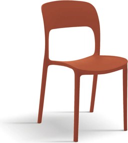 Set 4 scaune ROSINNA -POLIPROPILENA- HORECA - TERRACOTTA - 4 BUCATI