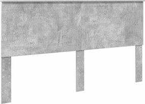 vidaXL Tăblie cap cu headboard Gri din beton 180 cm Lemn compozit