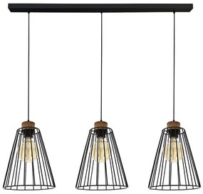 Lustră pe cablu Spot-Light DO19319304 ORAZIO 3xE27/60W/230 stejar