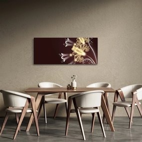 Tablou - Flori strălucitoare (120x50 cm)