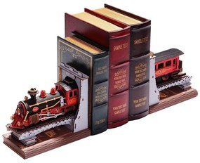 Puzzle 3D RoboTime suport de cărți în formă de locomotivă cu aburi istorică