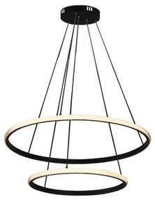 Lustră LED reglabilă suspendată pe cablu, 55W, 230V, 3000-6500K, Ø 60 cm + telecomandă