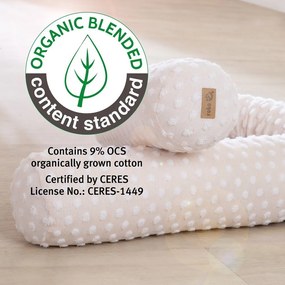 Apărătoare pentru pătuț bej din amestec de bumbac 170 cm Frosty Almond – Roba