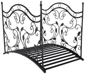 Pod decorativ de grădină, metal negru, RENAL