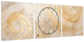 Tablou - Textura modelată (cu ceas) (90x30 cm)