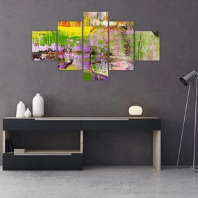 Tablou cu abstracție - pictura (125x70 cm), în 40 de alte dimensiuni noi
