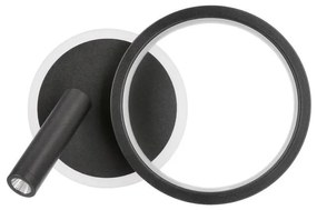 Spot LED de perete MONET LED/16W/230V, negru