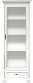 Vitrina Idento, 1 Usa 1 Sertar, H 210 CM, MDF Alb Alpin