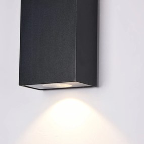 Aplica LED pentru iluminat exterior design modern Times Square IP54 negru MYO581WL-L6B