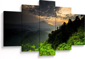 Tablou - peisaj montan verde (150x105 cm)