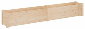 Jardiniera de gradina, 200x31x31 cm, lemn masiv de pin 1, Maro, 1