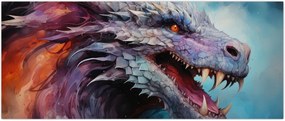 Tablou - Ilustrație a unui dragon (120x50 cm)