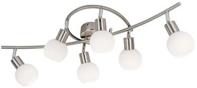 Lustră LED aplicată Globo 671606016X LOXY 6xE14/5W/230V